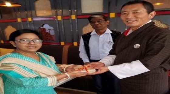 Professor Joya Sree honoured by Prime Minister of Bhutan Dr. Lotay Tshering